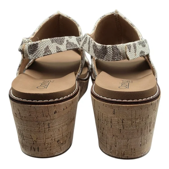 Corkys Carly Leopard Platform Wedge Sandals Sz 10 Boho Luxe - Picture 4 of 7